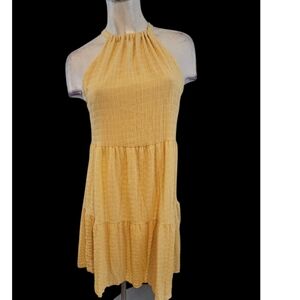 A New Day Size XS Yellow Halter Dress